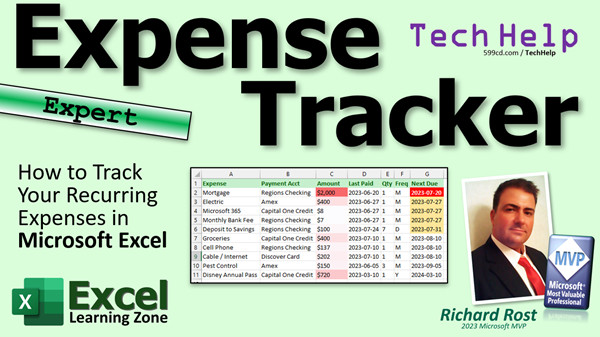 Expense Tracker in Microsoft Excel