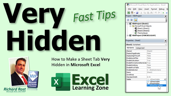 How To Make A Worksheet Tab Very Hidden In Microsoft Excel 7060