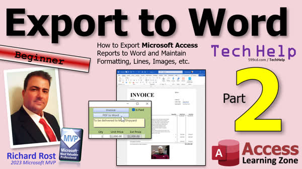 Export to Word in Microsoft Access and Preserve Formatting - Computer ...