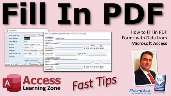 Fill In PDF Forms with Microsoft Access Data - Computer Learning Zone