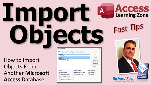 Import Objects in Microsoft Access