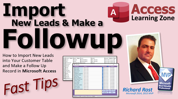 Import Leads with a Followup in Microsoft Access