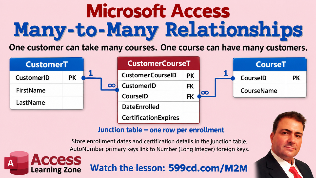 Connect Many-to-Many Relationships with a Junction Table
