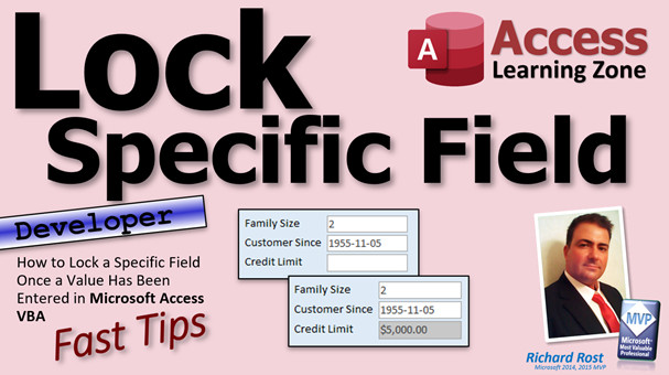Lock a Specific Field in Microsoft Access