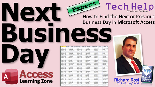 Next Business Day in Microsoft Access
