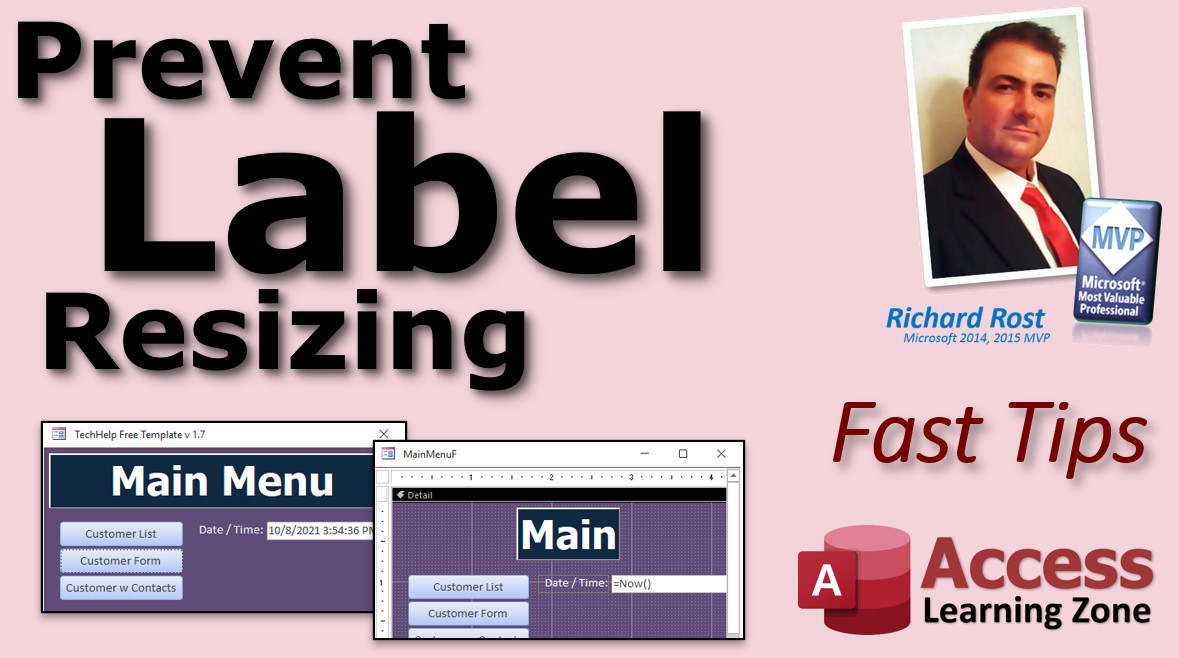 Label Resize in Microsoft Access