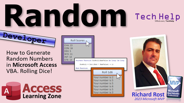 Random Numbers in Microsoft Access
