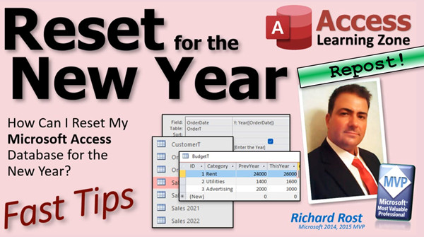 Reset a Microsoft Access Database for the New Year (2024 Update)