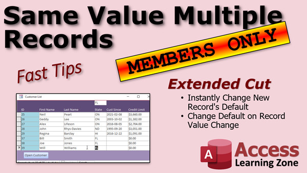 Dynamic Default Values in Microsoft Access