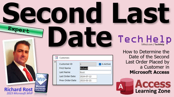 Second Last Date in Microsoft Access - Computer Learning Zone