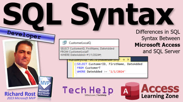 SQL Syntax in Microsoft Access - Computer Learning Zone