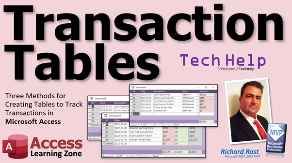 Transaction Tables in Microsoft Access