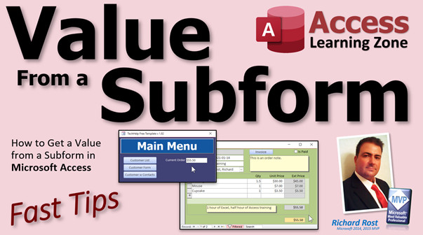 Value From Subform in Microsoft Access