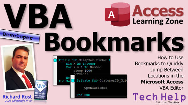 VBA Bookmarks In Microsoft Access - Computer Learning Zone