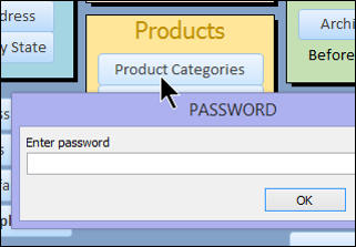password to open form