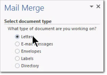 mail merge