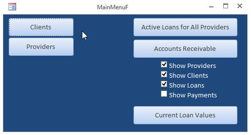 Microsoft Templates Access Loans