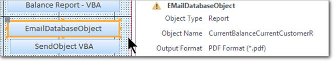 sendobject emaildatabaseobject