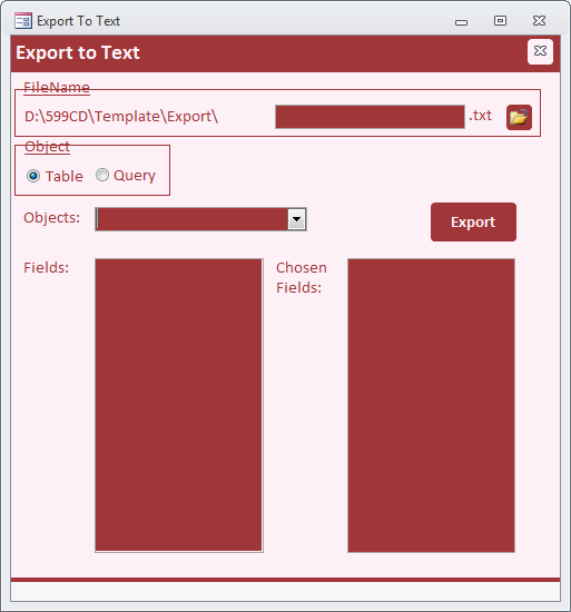 Export To Text