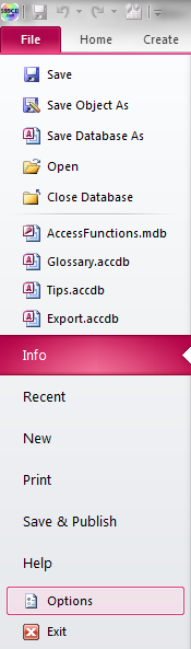 File - Options