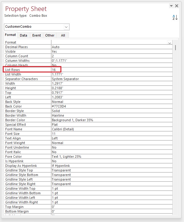 Access Tip: Combo Box Edit List Items
