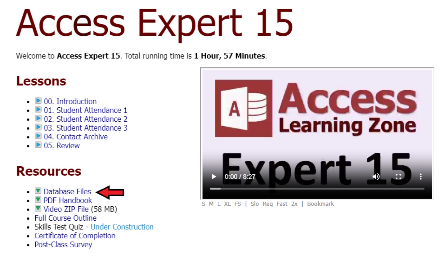 Access Exp 15 Lesson 3 - Microsoft Access Expert 15 - Computer Learning ...