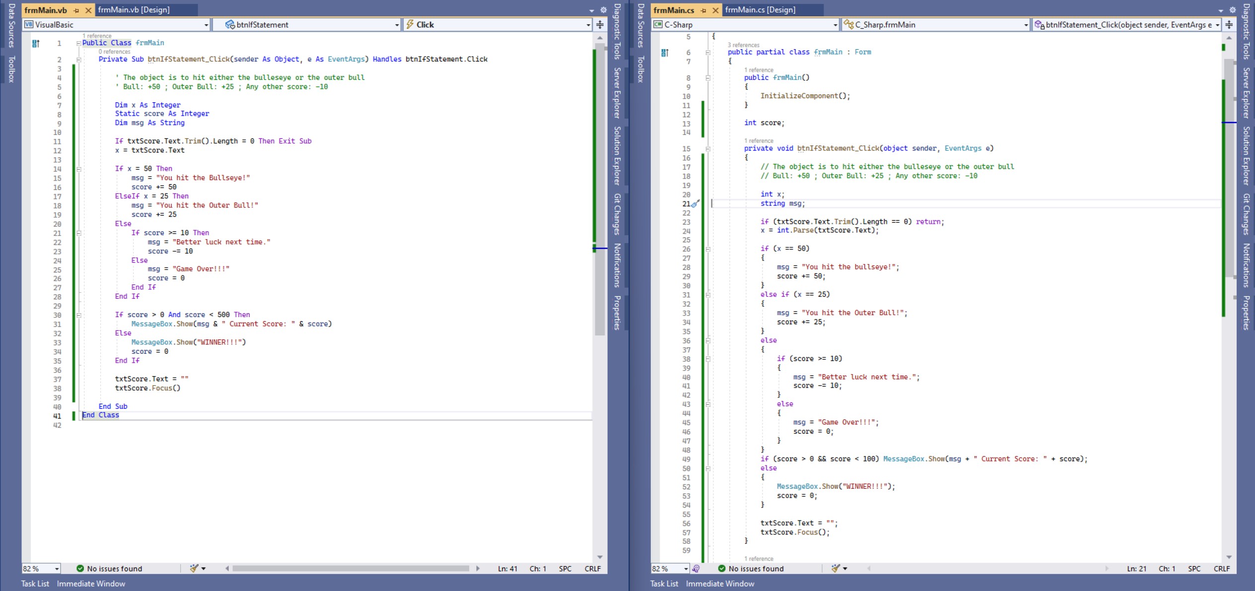 VB vs Csharp Computer Learning Zone
