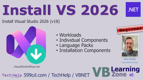 Install VS 2026