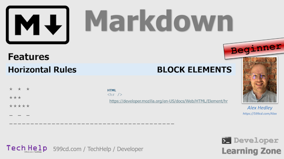 Markdown Horizontal Rules