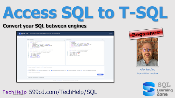 Access SQL to T-SQL