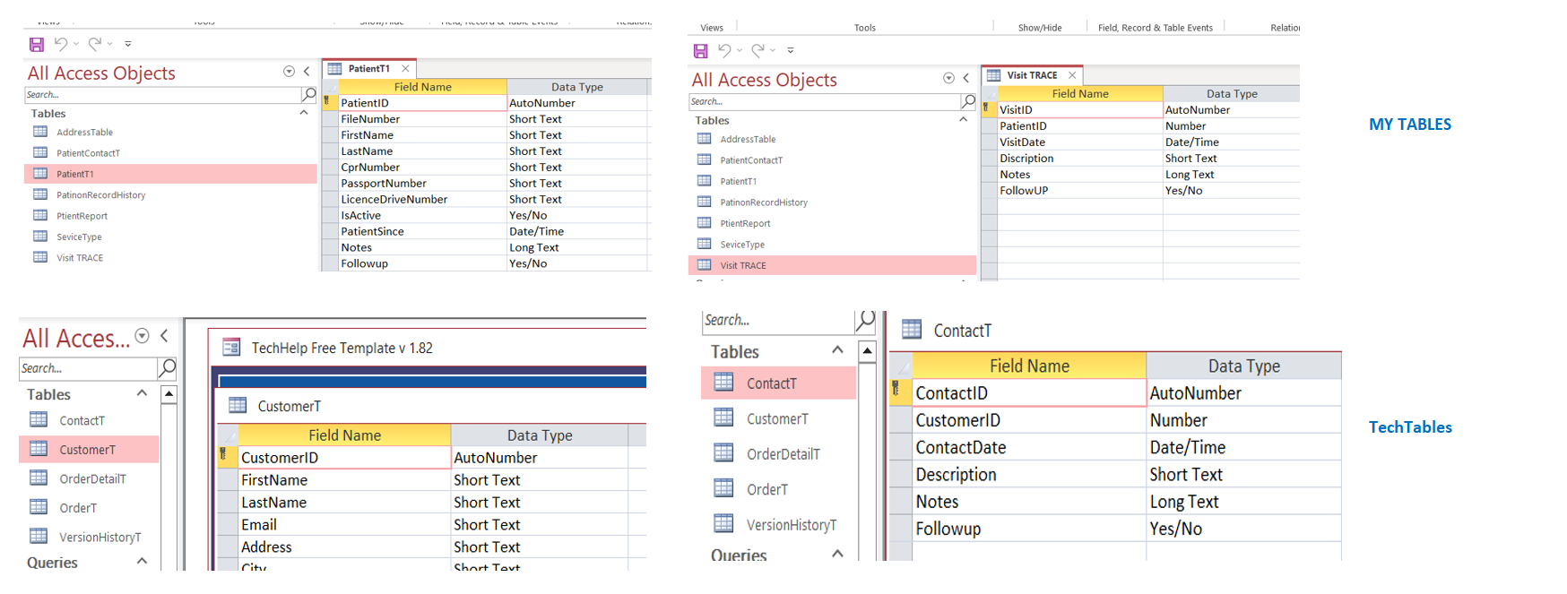 Customer Contact Database in Microsoft Access