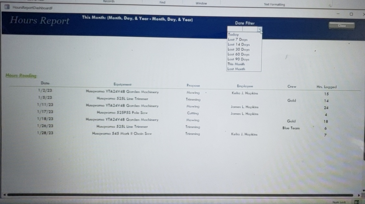 Filter a Single Form Access TechHelp Computer Learning Zone