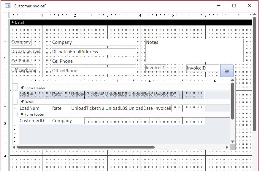 Invoice Form - Access Developer Network - Computer Learning Zone