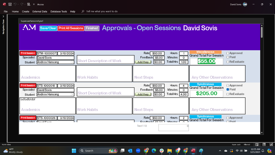 Form Scrolling Freeze - Microsoft Access Forum - Computer Learning Zone